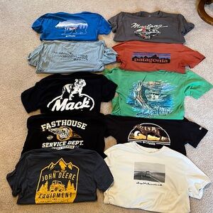 Lot of 10 t shirts name brand
